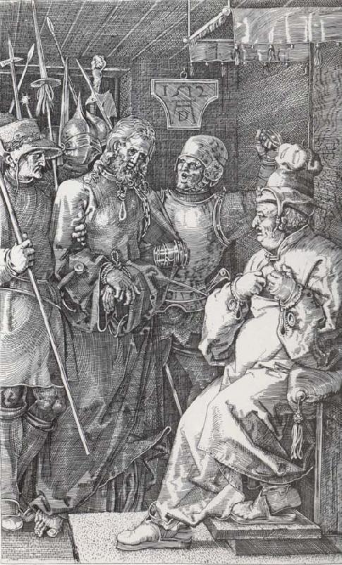 Christ befroe Caiaphas, Albrecht Durer